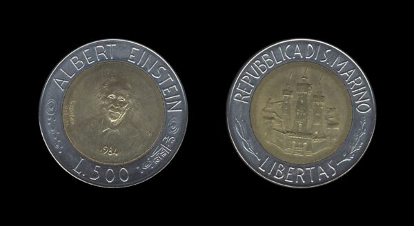 San Marino 500 Lire 1984 – Albert Einstein