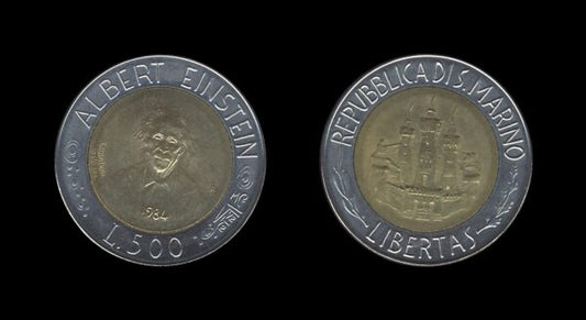 San Marino 500 Lire 1984 – Albert Einstein