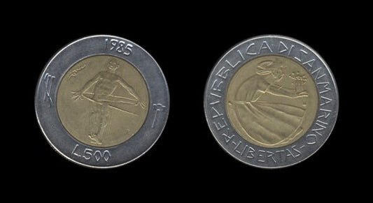 San Marino 500 Lire 1985 – Redemption from drugs