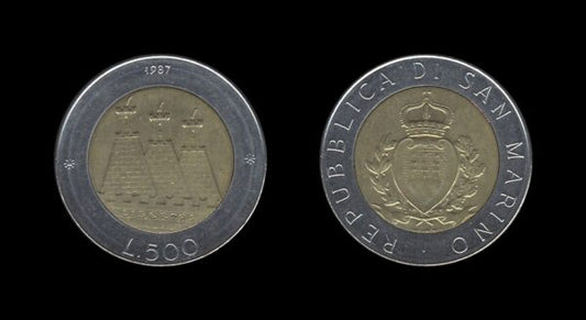 San Marino 500 Lire 1987 – City of San Marino