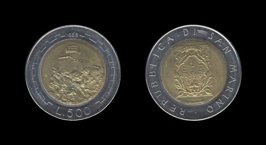 San Marino 500 Lire 1988 – Second tower