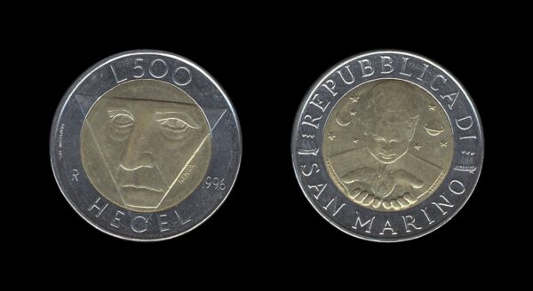 San Marino 500 Lire 1996 – Friedrich Hegel