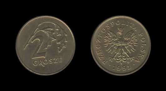 Poland Poljska 2 Grosze 1991