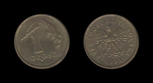 Poland Poljska 1 Grosz 1990