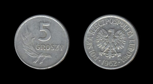 Poland Poljska 5 Groszy 1962