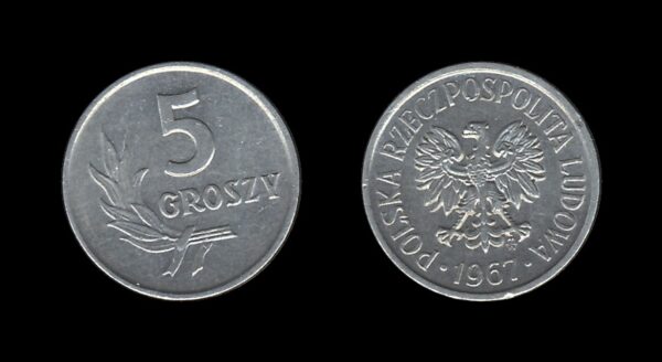 Poland Poljska 5 Groszy 1967