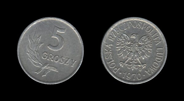 Poland Poljska 5 Groszy 1970