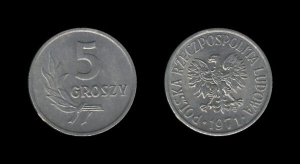 Poland Poljska 5 Groszy 1971