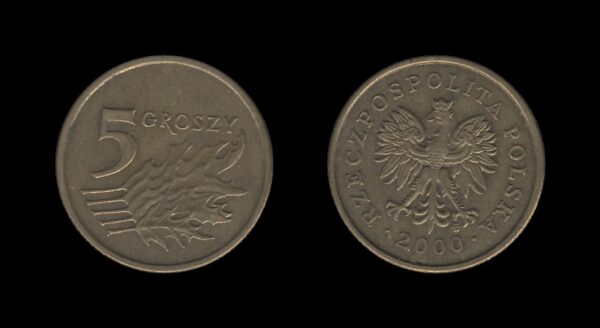 Poland Poljska 5 Groszy 2000