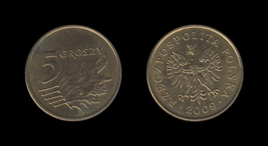 Poland Poljska 5 Groszy 2009