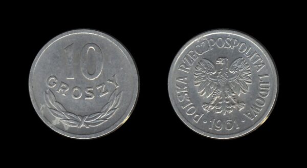 Poland Poljska 10 Groszy 1961