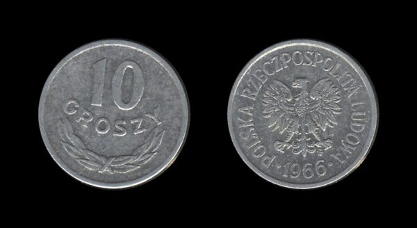 Poland Poljska 10 Groszy 1966