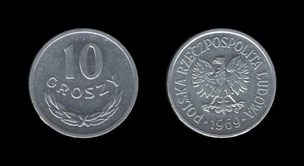 Poland Poljska 10 Groszy 1969