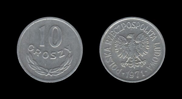 Poland Poljska 10 Groszy 1971