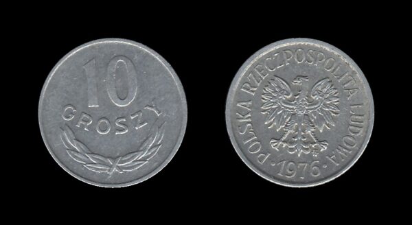 Poland Poljska 10 Groszy 1976