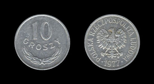 Poland Poljska 10 Groszy 1977