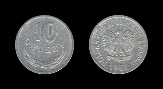 Poland Poljska 10 Groszy 1981