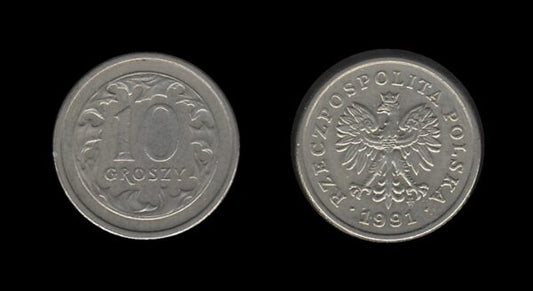 Poland Poljska 10 Groszy 1991