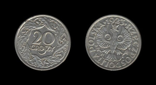 Poland Poljska 20 Groszy 1923