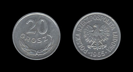 Poland Poljska 20 Groszy 1965