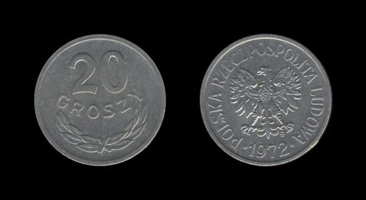 Poland Poljska 20 Groszy 1972