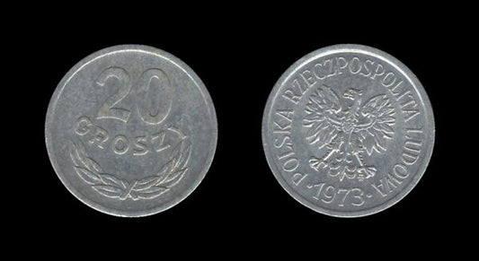 Poland Poljska 20 Groszy 1973