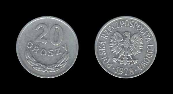 Poland Poljska 20 Groszy 1978