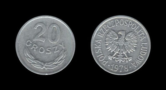 Poland Poljska 20 Groszy 1978