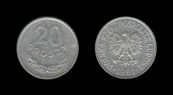 Poland Poljska 20 Groszy 1981