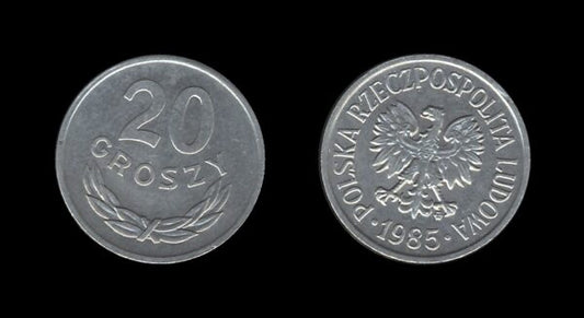 Poland Poljska 20 Groszy 1985