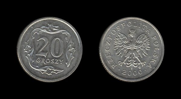 Poland Poljska 20 Groszy 2000