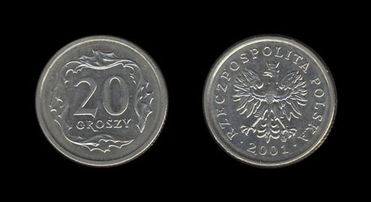 Poland Poljska 20 Groszy 2001