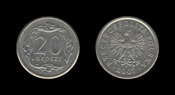 Poland Poljska 20 Groszy 2007