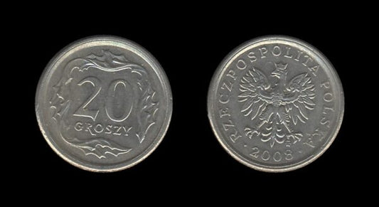 Poland Poljska 20 Groszy 2008