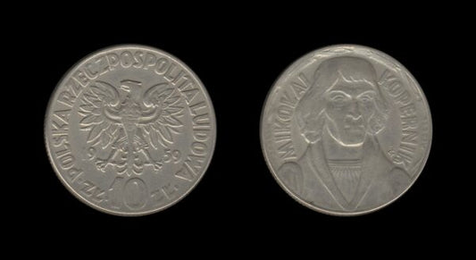 Poland Poljska 10 Zlotych 1959 – Mikolaj Kopernik