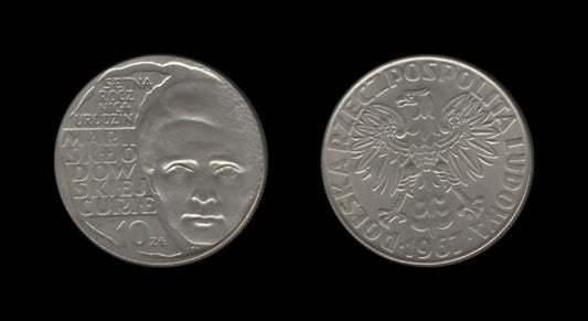 Poland Poljska 10 Zlotych 1967 – Maria Skłodowska-Curie