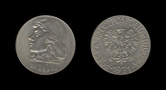 Poland Poljska 10 Zlotych 1971 – Tadeusz Kościuszko