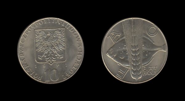 Poland Poljska 10 Zlotych 1971 – FAO