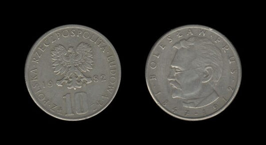 Poland Poljska 10 Zlotych 1982 – Bolesław Prus