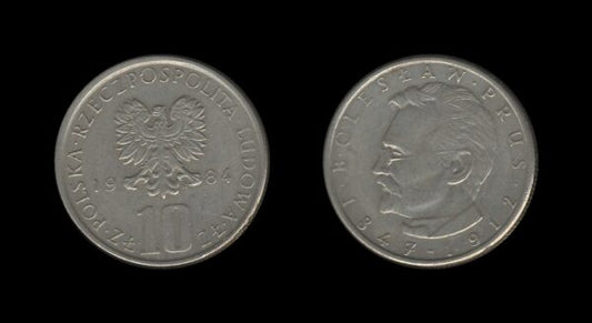 Poland Poljska 10 Zlotych 1984 – Bolesław Prus