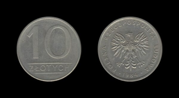 Poland Poljska 10 Zlotych 1984