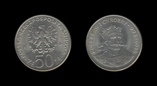 Poland Poljska 50 Zlotych 1980 – Bolesław I Chrobry