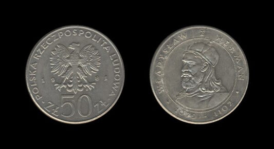 Poland Poljska 50 Zlotych 1981 – Ladislaus I Herman