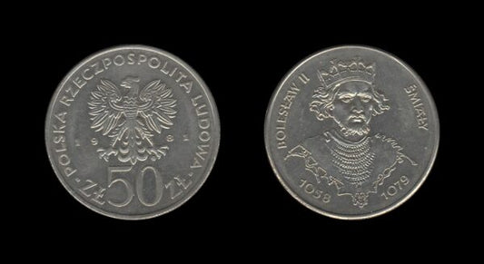 Poland Poljska 50 Zlotych 1981 – Bolesław II Śmiały