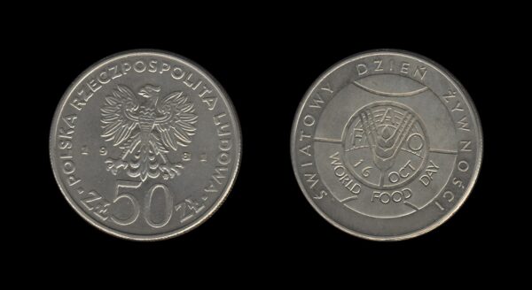 Poland Poljska 50 Zlotych 1981 – FAO