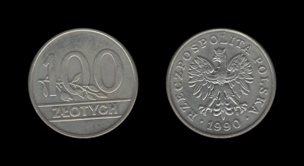 Poland Poljska 100 Zlotych 1990