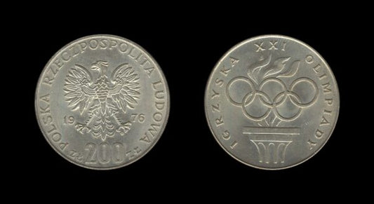 Poland Poljska 200 Zlotych 1976 – XXI Summer Olympics