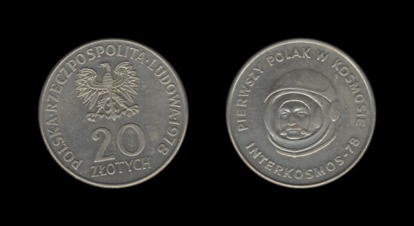 Poland Poljska 20 Zlotych 1978 – Interkosmos ’78