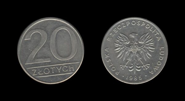 Poland Poljska 20 Zlotych 1985