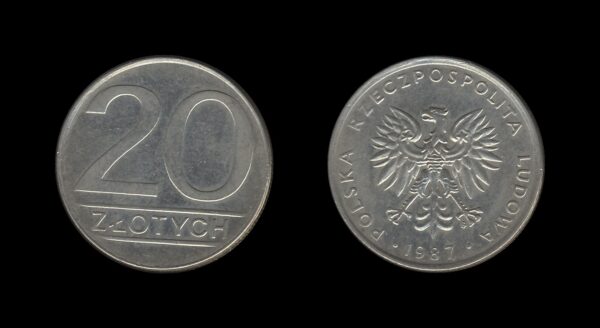 Poland Poljska 20 Zlotych 1987